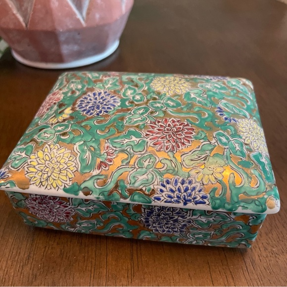 Other - Hand painted porcelain trinket box